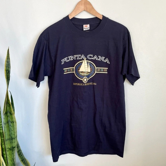 Vintage Style Punta Cana Dominican Republic  Dad Tourist T Shirt - Picture 4 of 6